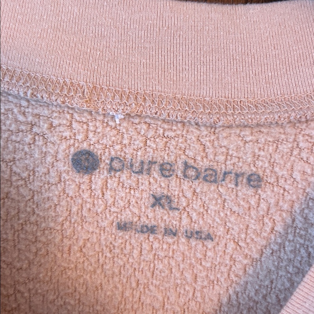 Pure Barre Tan Crew Neck Sweatshirt - Picture 2 of 4